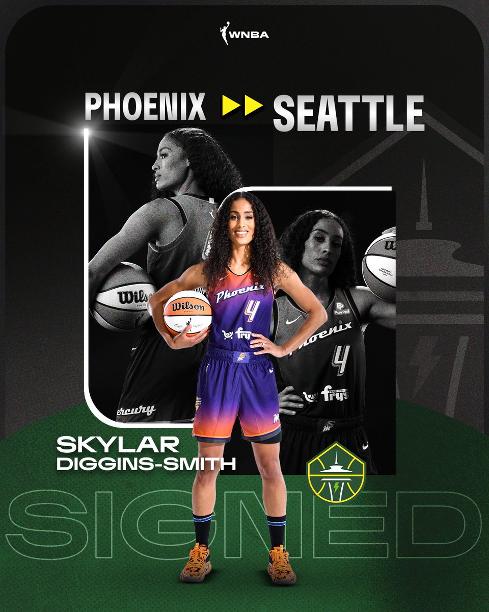 🚨 SIGNED 🚨

6x All-Star and 4x All-WNBA First Team Member, @SkyDigg4 has SIGNED with the @seattlestorm 

#WNBAFreeAgency