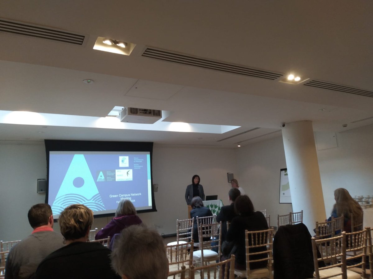 @annewiseman Green Campus co-ordinator and Dr Deirdre Garvey presented at today's @GreenCampusIE Network Meeting, show-casing a range of our projects. Thanks to Dr Mark Kelly for his ongoing support. @OFlynnATU @justinkerr123 @ATU_GalwayCity @atu_ie