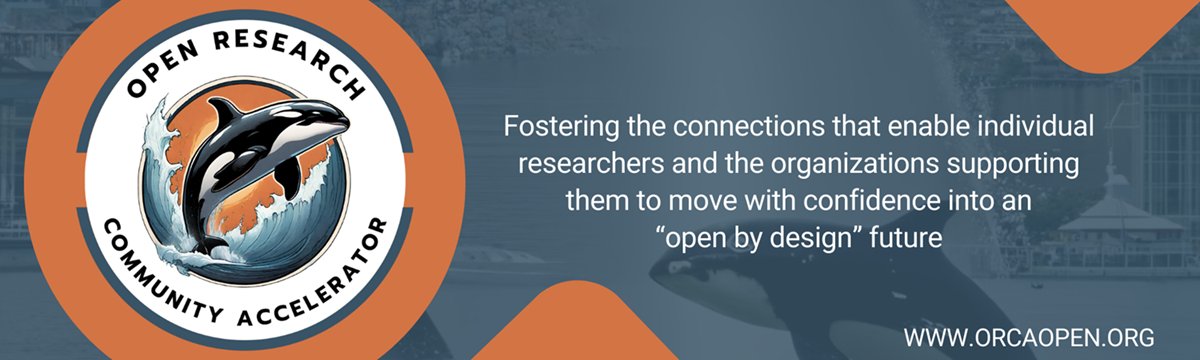 Pleased to share launch of our new non-profit, the Open Research Community Accelerator (ORCA). ORCA nurtures collaborations to make #OpenScience more rewarding, more equitable, and easier to practice. More at orcaopen.org.