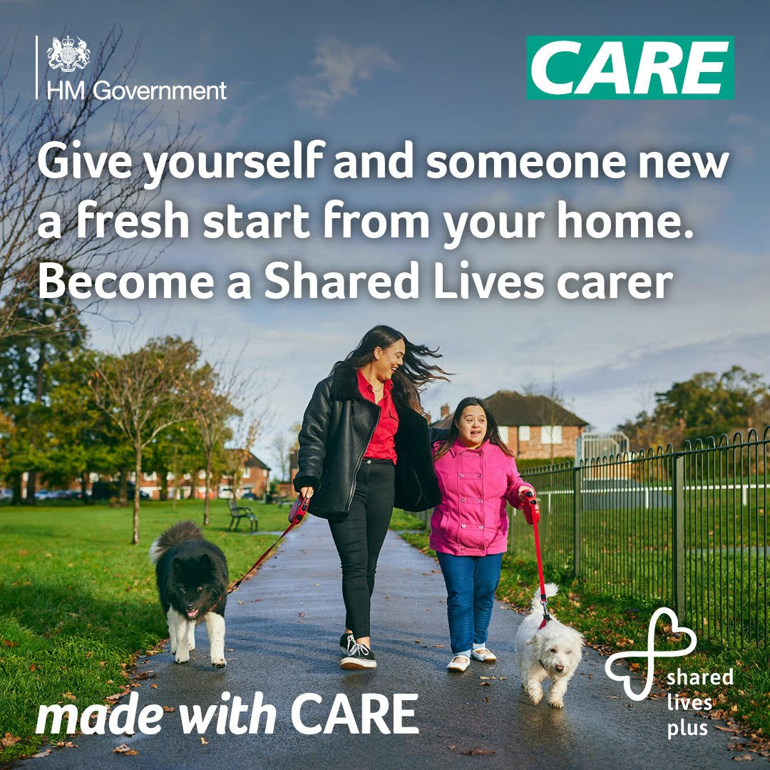 ewandking's tweet image. It’s great to see the National Government promote #sharedlives through its Made with Care programme. Here is Carer Tatiana and Gabriella in @SLHertfordshire