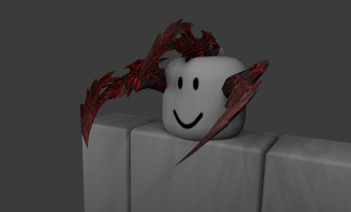Rat66ugc's tweet photo. World Eater Horns.
"You can't escape nothingness."
#ROBLOX #RobloxUGC #RobloxUGCLimitedfree #robloxart #robloxdaybreak #RobloxDev #FreeUgc #RobloxUGCfree #robloxmodel #UGC #ugccreators #robloxblender #UGCprogram https://t.co/Nj4Xk2NohD