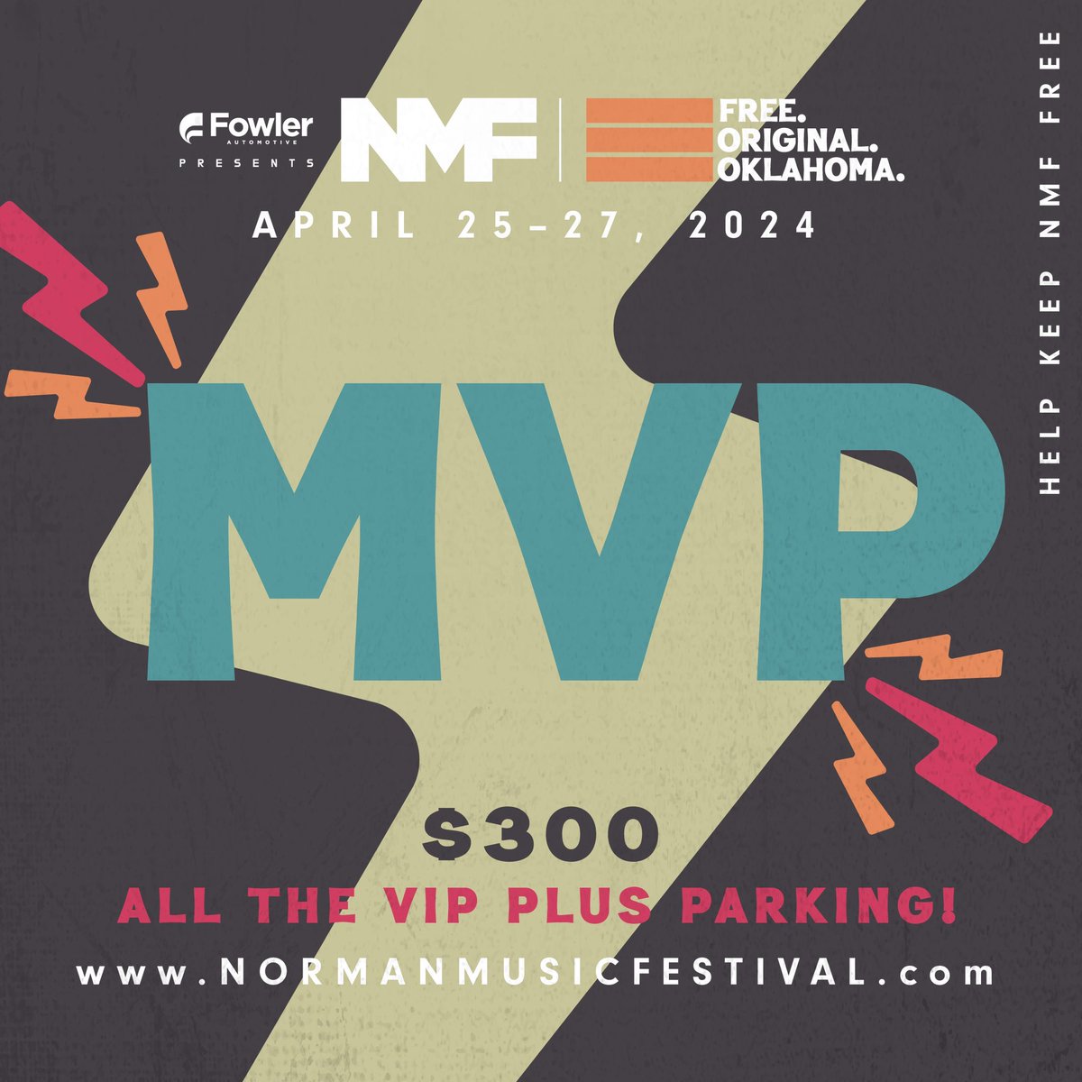 NormanMusicFest's tweet image. You’ve seen the start of this year’s AMAZING lineup…MVP, VIP, and FRONT ROW passes are available NOW! Get them before the prices increase! Help keep NMF FREE for those who couldn’t attend if it wasn’t. 🤘🖤🎸😤⚡️

VIP EXPERIENCE: normanmusic.festivalpro.com/form/HaJWXAQBO…

#NMF4EVER