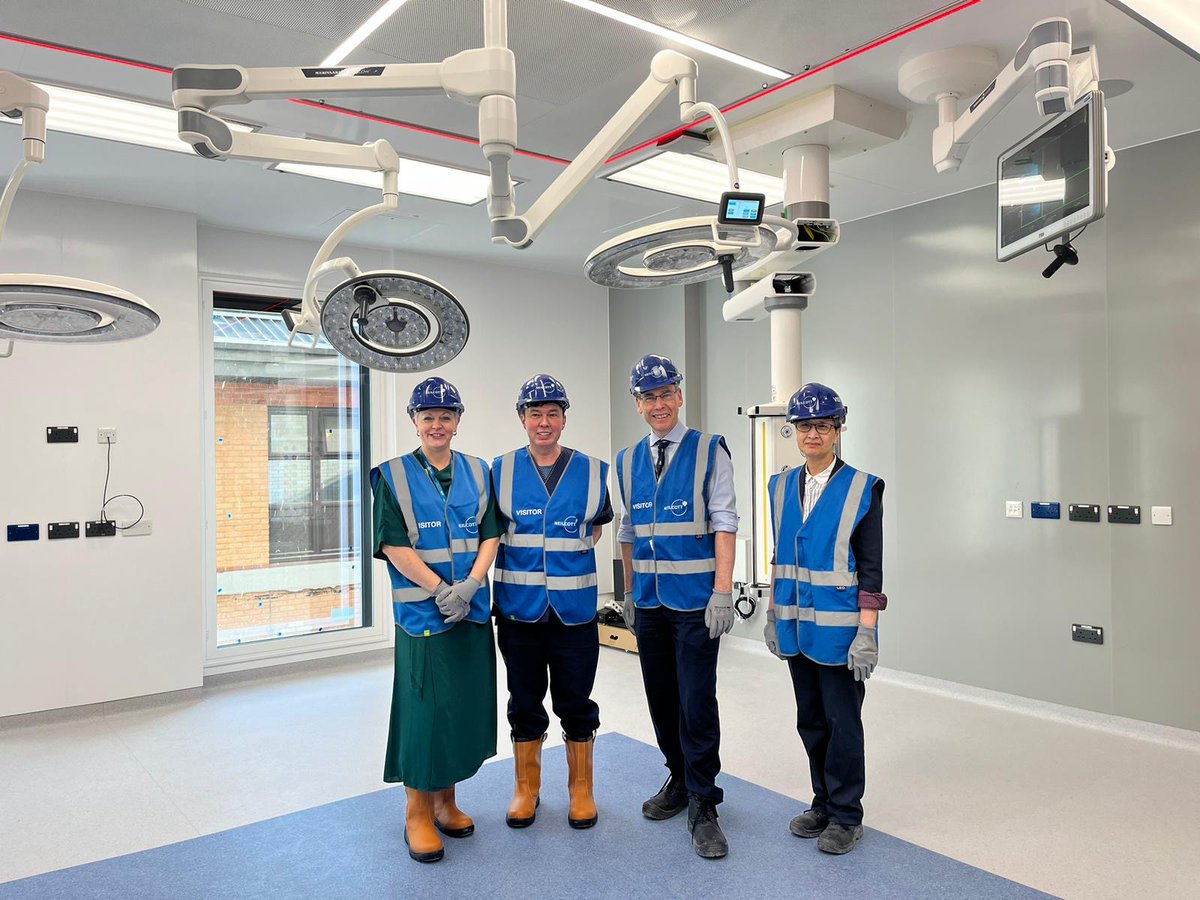 We've had a fantastic day visiting @BHRUT_NHS. It’s been great to hear all about what the trust is doing to improve the working environment for staff and trainees, alongside some exciting developments in robotic surgery and the elective surgical hub