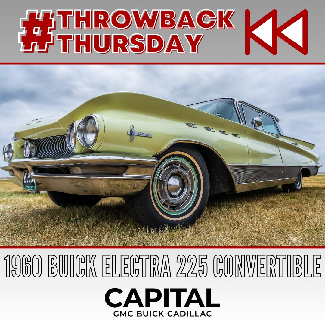 #ThrowbackThursday: 1960 Buick Electra 225 Convertible

Its sculpted lines, distinctive grille, and refined details make it a work of art on wheels. Its rarity and historical significance make it a prized possession for those who appreciate automotive artistry.
