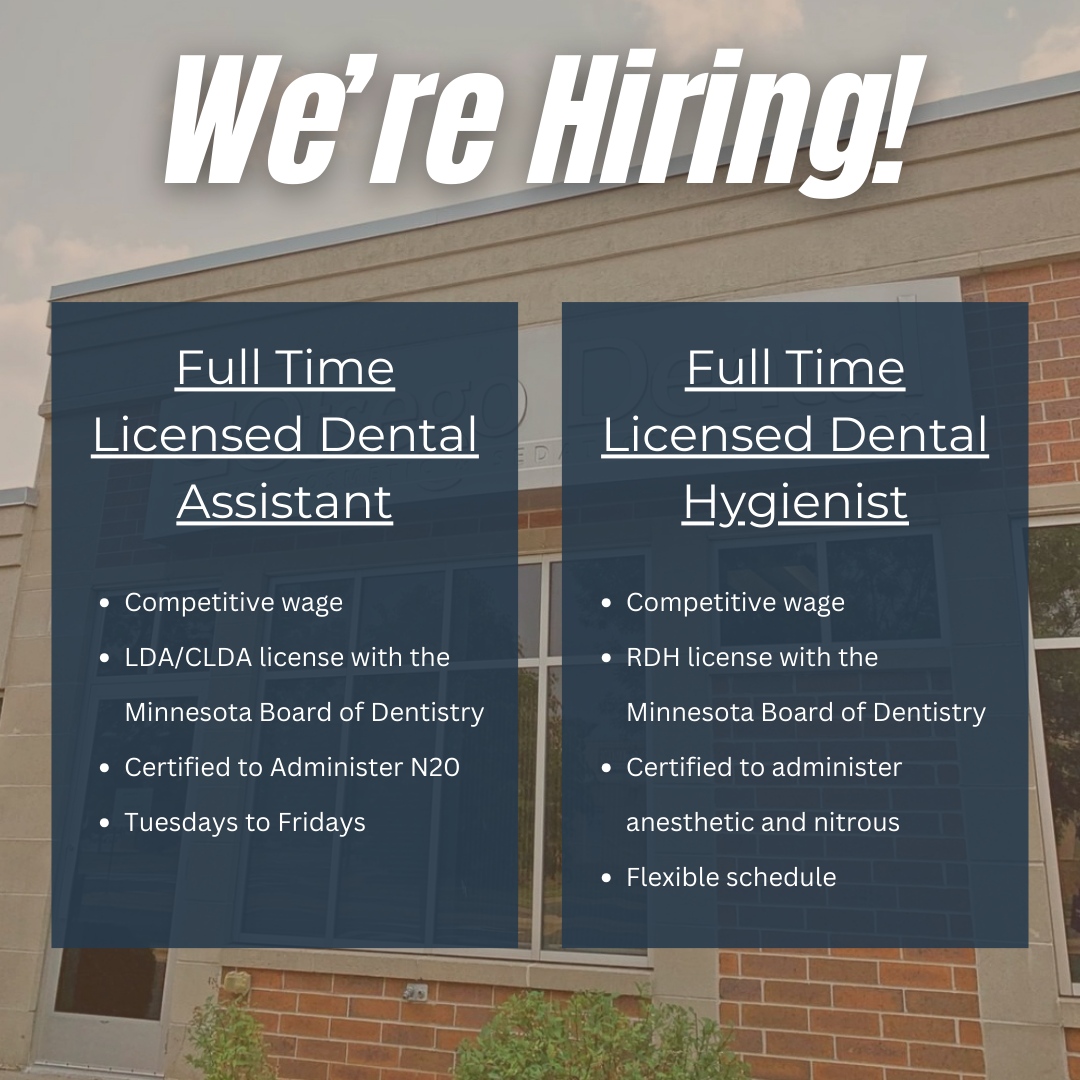 Looking to join our team? We're a fun office with a reputable background in the Elk River area. Interested? Apply below:

otsegodental.com/contact/?query…

#werehiring #hiring #OtsegoDental #ElkRiver #TwinCities #ElkRiverMN #TwinCitiesMN