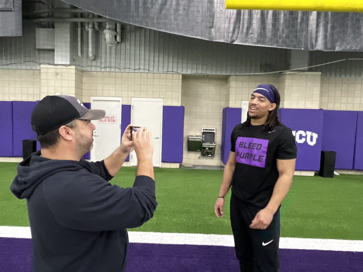 Mark Cohen (@tcucohen) on Twitter photo Great to have <a href="/JClarkHFB247/">Jeremy Clark</a> on campus this morning for visits with TCU wide receiver <a href="/EricMcalister9/">Eric Mcalister</a> and linebacker @kjelarmsorr! Great to have <a href="/JClarkHFB247/">Jeremy Clark</a> on campus this morning for visits with TCU wide receiver <a href="/EricMcalister9/">Eric Mcalister</a> and linebacker @kjelarmsorr!