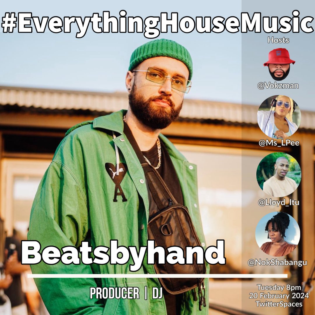 #EverythingHouseMusic presents @beatsbyhand 🙌🏽 A Down-tempo melodic house producer DJ from Port Elizabeth making a name for himself in the scene with multiple releases internationally. He is best known for producing dance floor bangers featuring pulsating bass beats as heard on…