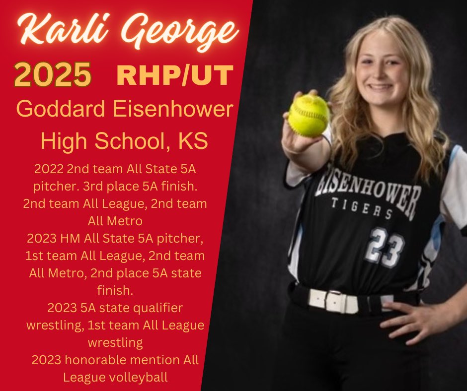 Welcome to the Gametime National family Karli. Karli comes from Wichita, KS and will add more depth to our talented pitching staff. Karli also plays on the corner and brings a big bat. Glad to have you kiddo. Let’s work!
Karli George 2025 RHP/UT (uncommitted)
#GTstrong