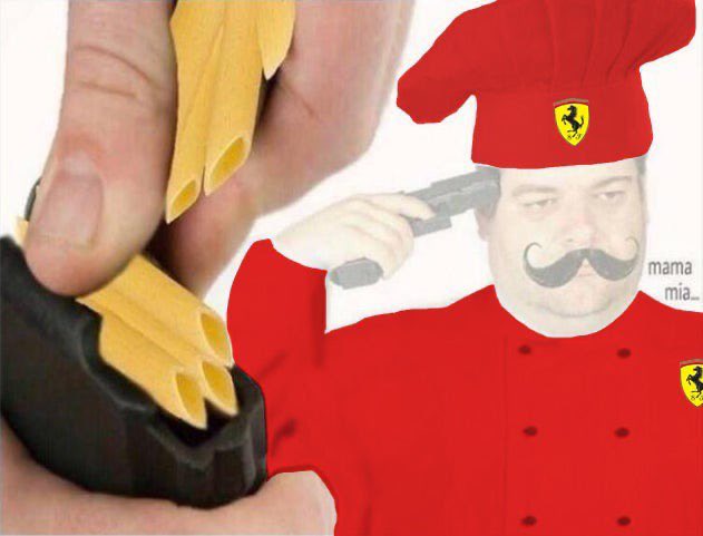 Ferrari chefs when they have to cook meals without eggs or cheese