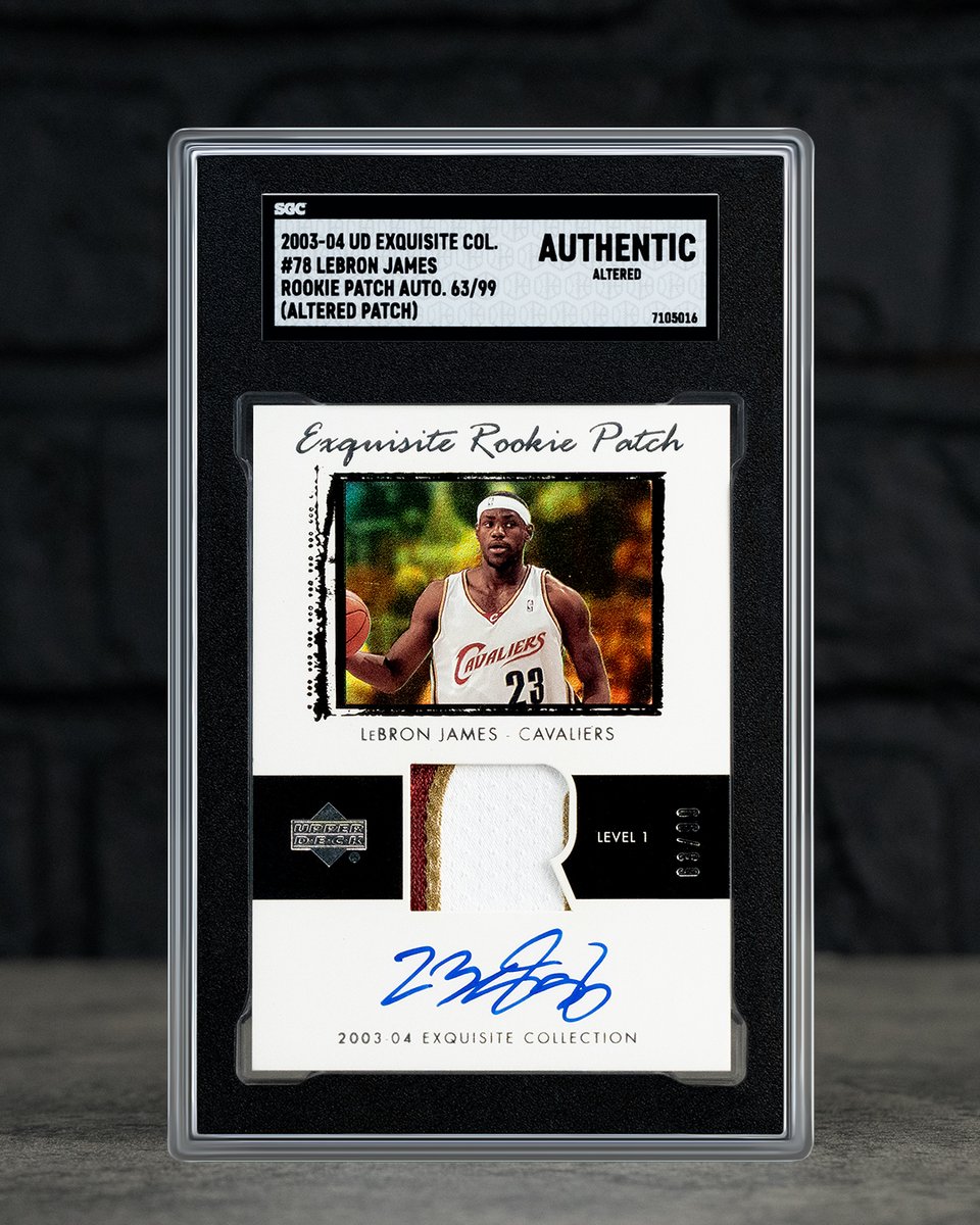 exquisite rookie patch lebron james