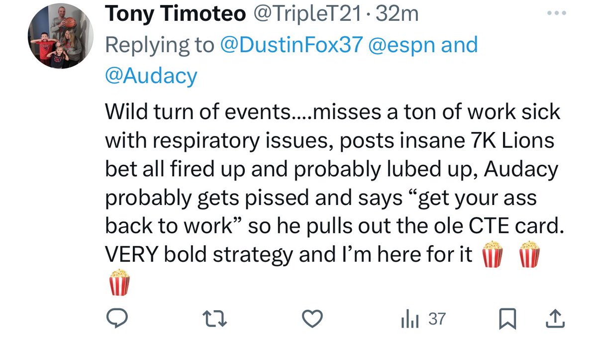 TripleT21's tweet photo. Dustin Fox deleted X like 5 minutes after I sent this 👀👀👀🎯🎯🎯 https://t.co/vaCUAKzcXU