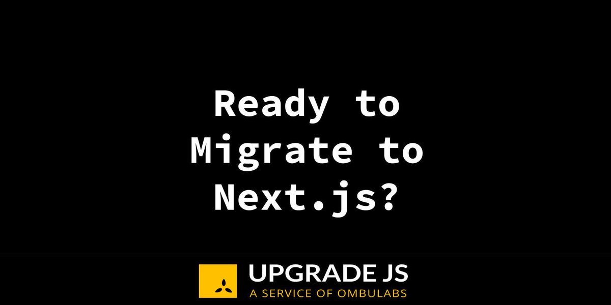 JS Upgrade tweet media