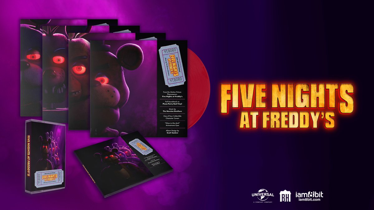 🍕🐻NEW🐻🍕

Fun comes to life with our FIVE NIGHTS AT FREDDY'S Movie Soundtrack Collection, live NOW!

Preorder here: bit.ly/iam8bit-fnaf
