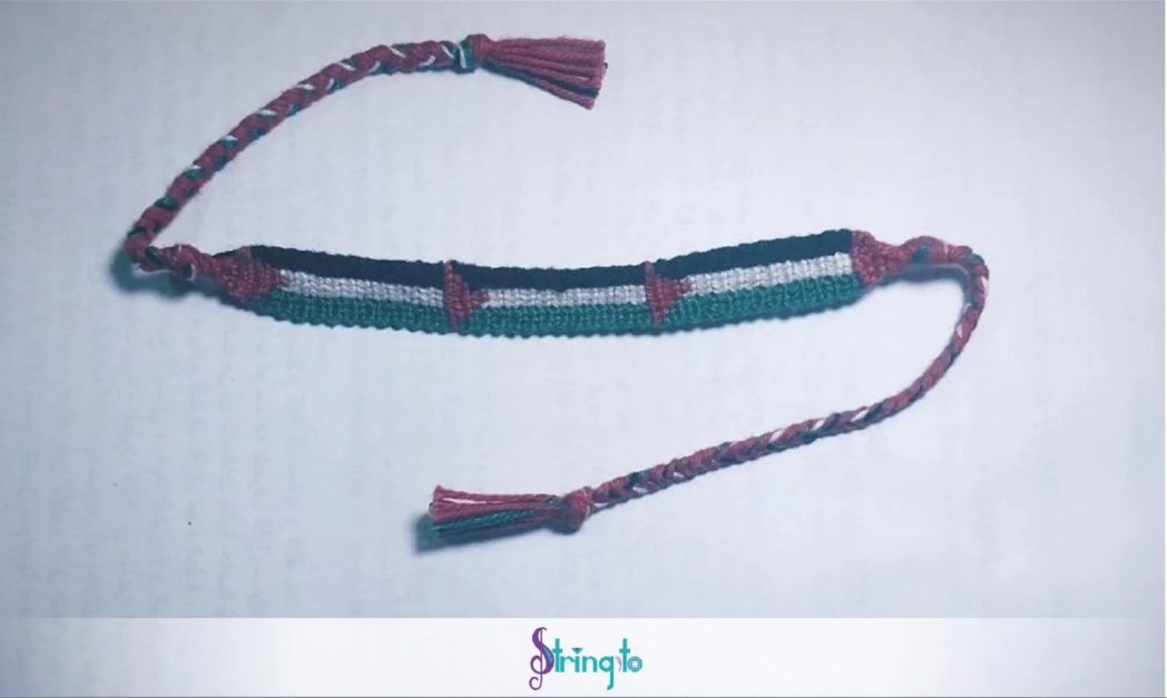 Stringito's tweet photo. 50% of our profits from Palestine bracelets will go to our sisters and brothers in Palestine.  🇵🇸 
#Palestine #Gaza #Savepalestine #Freepalestine #braceletsegypt #handmadeegypt #bracelet #knottedbracelets #friendshipbraceletsegypt #friendshipbracelets #strings #stringito #art https://t.co/WLLH0KzUMe