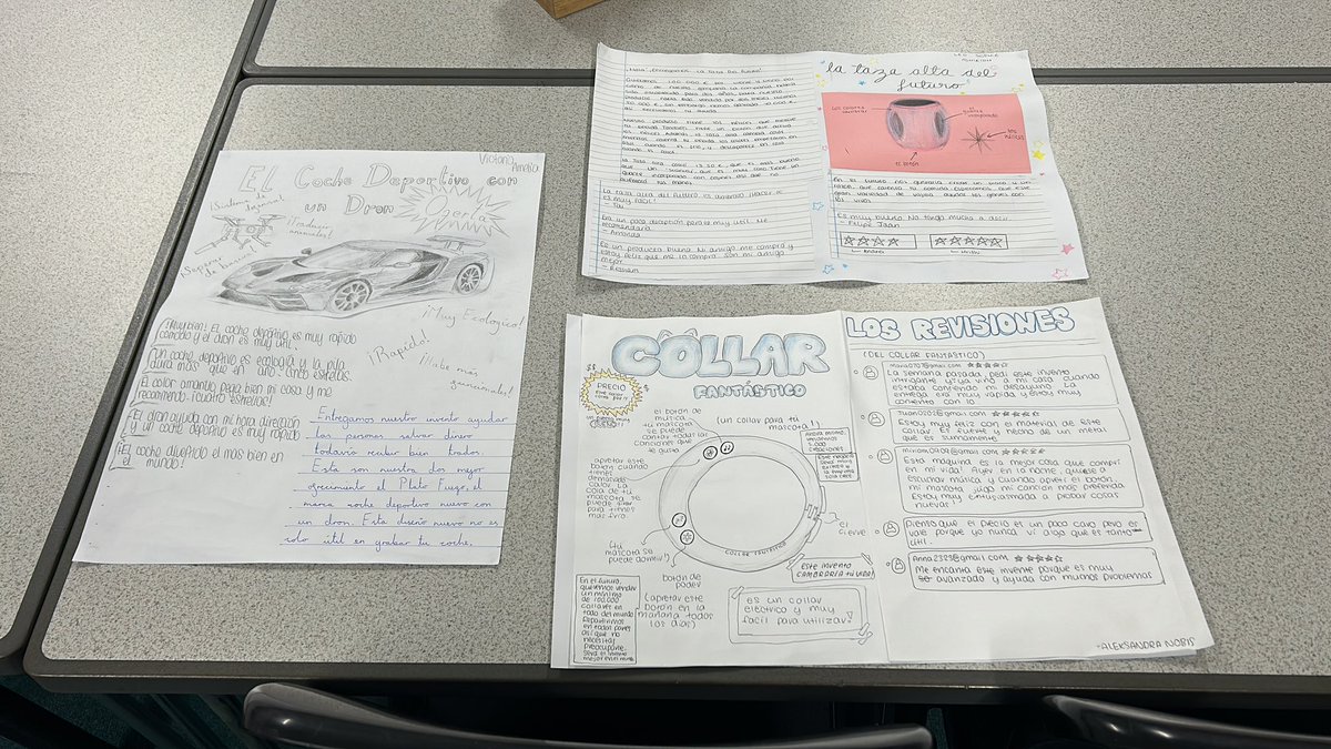 Mrs Northfield’s 10Y1 Spanish have pitched their Dragons Den creations today, some fantastic ideas!