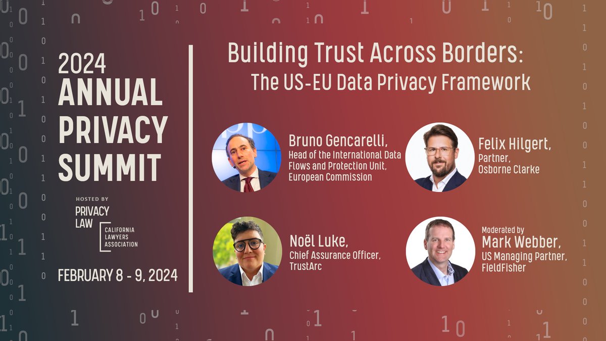 It’s official! EU-US DPF is here! Listen to experts talk about what this means for data transfers across borders at the 2024 Annual Privacy Summit. Register at: calawyers.org/privacy-summit

#CLAAnnualPrivacySummit #AnnualPrivacySummit24 #CLA #privacy #DPF