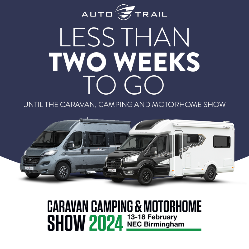 ⏲️ 𝑳𝒆𝒔𝒔 𝒕𝒉𝒂𝒏 𝒕𝒘𝒐 𝒘𝒆𝒆𝒌𝒔 𝒕𝒐 𝒈𝒐... ✨

There's officially less than two weeks until the Caravan, Camping and Motorhome Show! Twelve days to be exact... can you tell we're excited? 😄