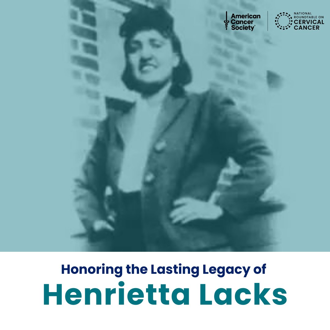 cervicalRT's tweet photo. In 1951, Henrietta Lacks was diagnosed with #cervicalcancer. Her HeLa cells have saved the lives as they've been used to study the growth of cancer cells, and assisted in developing Polio and COVID-19 vaccinations. We honor Henrietta Lacks for her contribution! #cervicalrt https://t.co/XWAIeMnThg