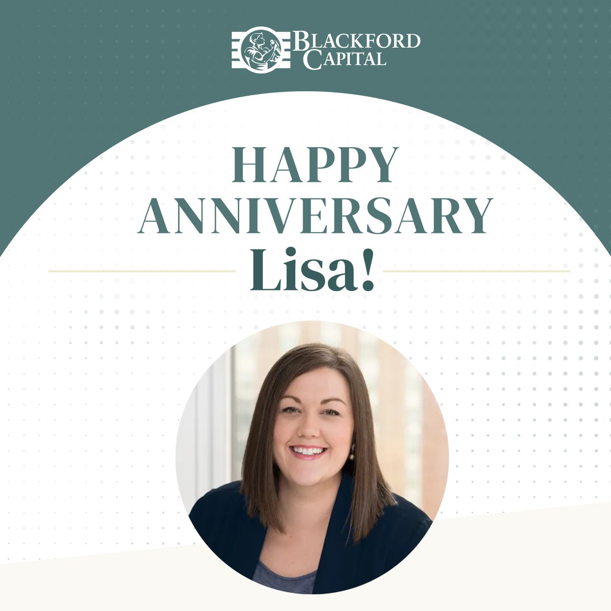 At Blackford, we're fortunate to have a team of incredible individuals, but today, we want to spotlight someone truly special. Today we honor Lisa Long's 6th work anniversary. Lisa - thanks for all you do!
