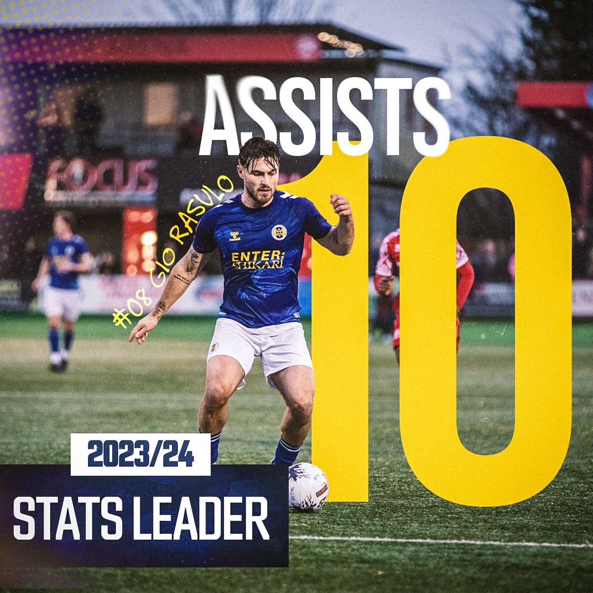 stalbanscityfc's tweet photo. ✨ Creative spark

🤝 Gio tops our assist charts so far this campaign!

#SACFC 😇 https://t.co/AMcTBPS29z