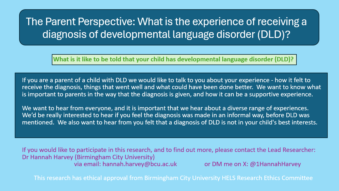 Kate Starr (she/her) (@katestarrpss) on Twitter photo 🗣️Valuable research by <a href="/1HannahHarvey/">Hannah Harvey</a> exploring parental experience of #DevLangDis diagnosis. Pls share to reach beyond those typically recruited to studies💜 <a href="/tamsinruane/">Tamsin Ruane</a> <a href="/PaulaPSLT/">Paula Price</a> @LeonaSpeechySLT @RKaurAHP <a href="/HazelAllaway/">Hazel Allaway</a> <a href="/WMISLT2/">West Midlands Speech & Language Therapy</a> @SoundswellSLT <a href="/NAPLIC/">NAPLIC</a> <a href="/RADLDcam/">RADLDcampaign</a> <a href="/Afasic/">Afasic</a> <a href="/RCSLT/">RCSLT 💙</a> 🗣️Valuable research by <a href="/1HannahHarvey/">Hannah Harvey</a> exploring parental experience of #DevLangDis diagnosis. Pls share to reach beyond those typically recruited to studies💜 <a href="/tamsinruane/">Tamsin Ruane</a> <a href="/PaulaPSLT/">Paula Price</a> @LeonaSpeechySLT @RKaurAHP <a href="/HazelAllaway/">Hazel Allaway</a> <a href="/WMISLT2/">West Midlands Speech & Language Therapy</a> @SoundswellSLT <a href="/NAPLIC/">NAPLIC</a> <a href="/RADLDcam/">RADLDcampaign</a> <a href="/Afasic/">Afasic</a> <a href="/RCSLT/">RCSLT 💙</a>