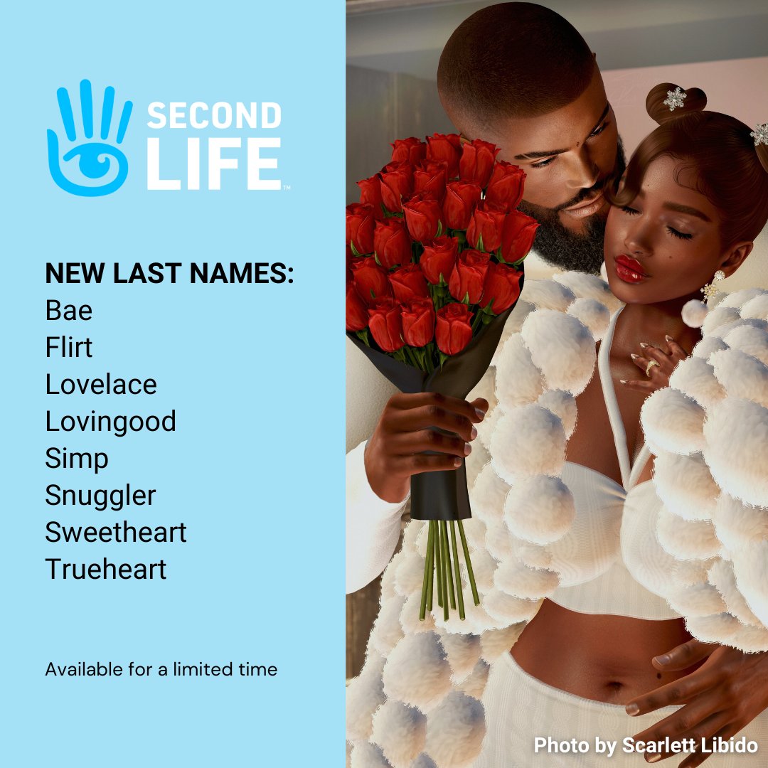 SecondLife's tweet photo. Love is in the air! Join us for these 2024 Valentine’s Events &amp; Activities in Second Life!  ❤️ https://t.co/Z6djPs2m7L

#SecondLife #Lindenlab #VirtualWorld #metaverse #ValentinesDay #IsleofView #LastNames #RomanticDestinations #LoveTrain #SLShopHop #VirtualShopping https://t.co/fhHmorPa6I