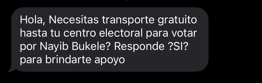 El mensaje que quiero recibir / el que me llega.