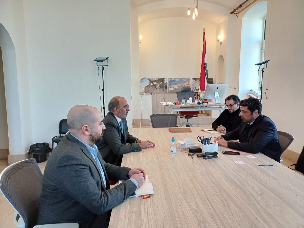 LPDC Chairman Dr. Bassel Al-Hassan, met with the United Nations Resident Coordinator and Humanitarian Affairs Coordinator in Lebanon, Imran Riza, to discuss the developments in the Palestinian refugee file following October 7th.