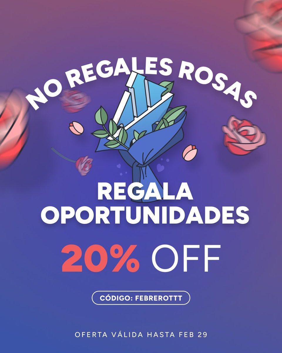 ¿Rosas? Demasiado comunes… Aquí en TopTier Trader el amor se mide en oportunidades y crecimiento 💙🌟 

Y es por eso que te regalamos un 20% OFF en cualquiera de nuestras cuentas usando el código: FEBREROTTT 🎁

🏅 20% Discount
💸  80% Payout
💰 115% Refund

¿Qué esperas?