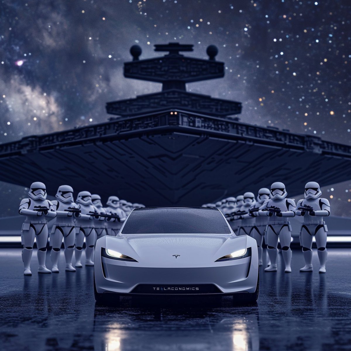Stormtrooper Tesla Roadster ✨