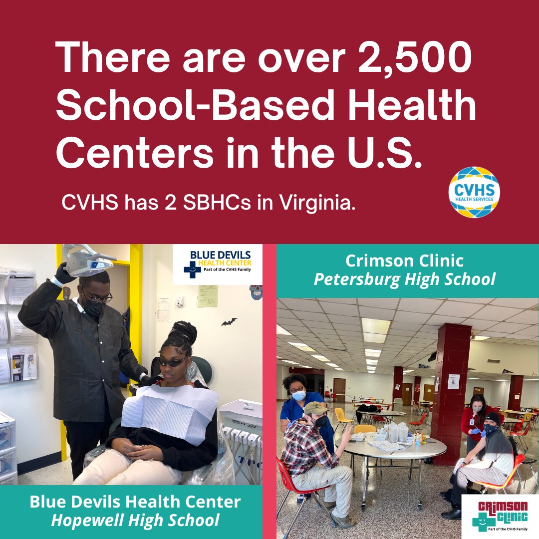 February is National School-Based Health Care Awareness Month. We observe this month to recognize our two school-based health centers that provide #healthcare to students, staff, and families of Hopewell and Petersburg City Public Schools.