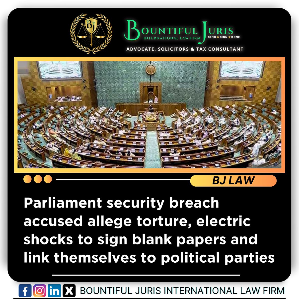 Bountiful_Juri's tweet photo. Parliament security breach accused allege torture, electric shocks to sign blank papers and link themselves to political parties
.
Follow Us For More Updates
.
.
.
.
#parliaments #torture #electricshock #sign #signingpapers #blankpaper #accused #politicalparties #bountifuljuris https://t.co/bQBhdURiHX