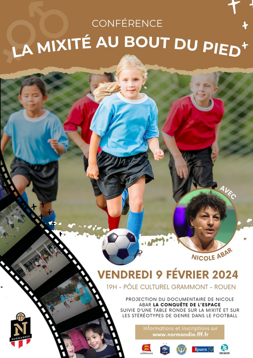 Encore quelques jours pour vous inscrire à la conférence sur la mixité et les impacts des stéréotypes. Des sujets pertinents qui seront abordés avec des spécialistes afin de réfléchir ensemble à la mixité de demain.
📆 Vendredi 9 février
🕖 19h
📌 Rouen
🔗 normandie.fff.fr/simple/confere…