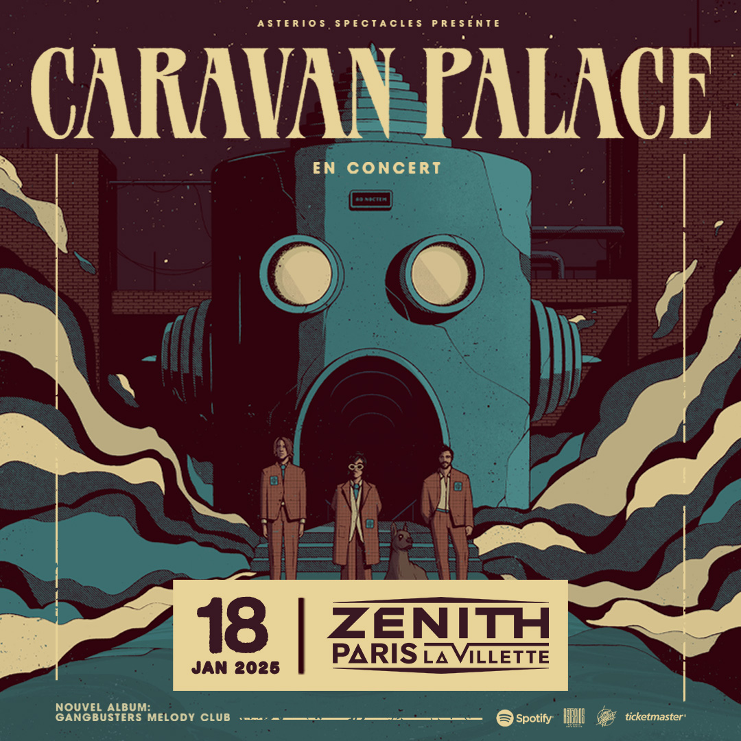 🎟 BILLETTERIE OUVERTE - CARAVAN PALACE 🎟 Les billets pour le concert du sextet iconique @caravanpalace le 18 janvier 2025 au Zenith Paris - La Villette sont désormais disponibles ! 📅Samedi 18 janvier 2025 🎟 bit.ly/caravanpalace-…