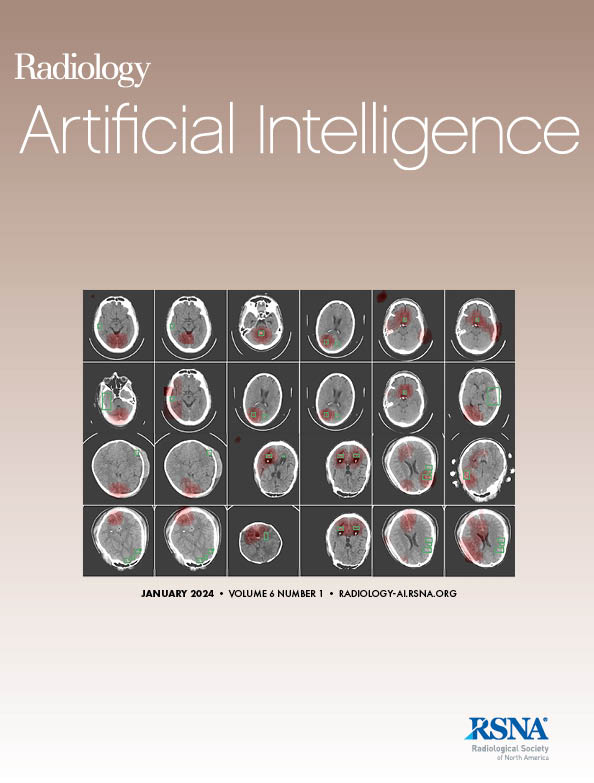 Pretty cool to have our paper (pubs.rsna.org/doi/10.1148/ry…) with @PaulYiMD and @JacopoTeneggi featured on the cover of @Radiology_AI 🙂 Also nice commentary by @Kareem_A_Wahid and David Fuentes: pubs.rsna.org/doi/epdf/10.11…