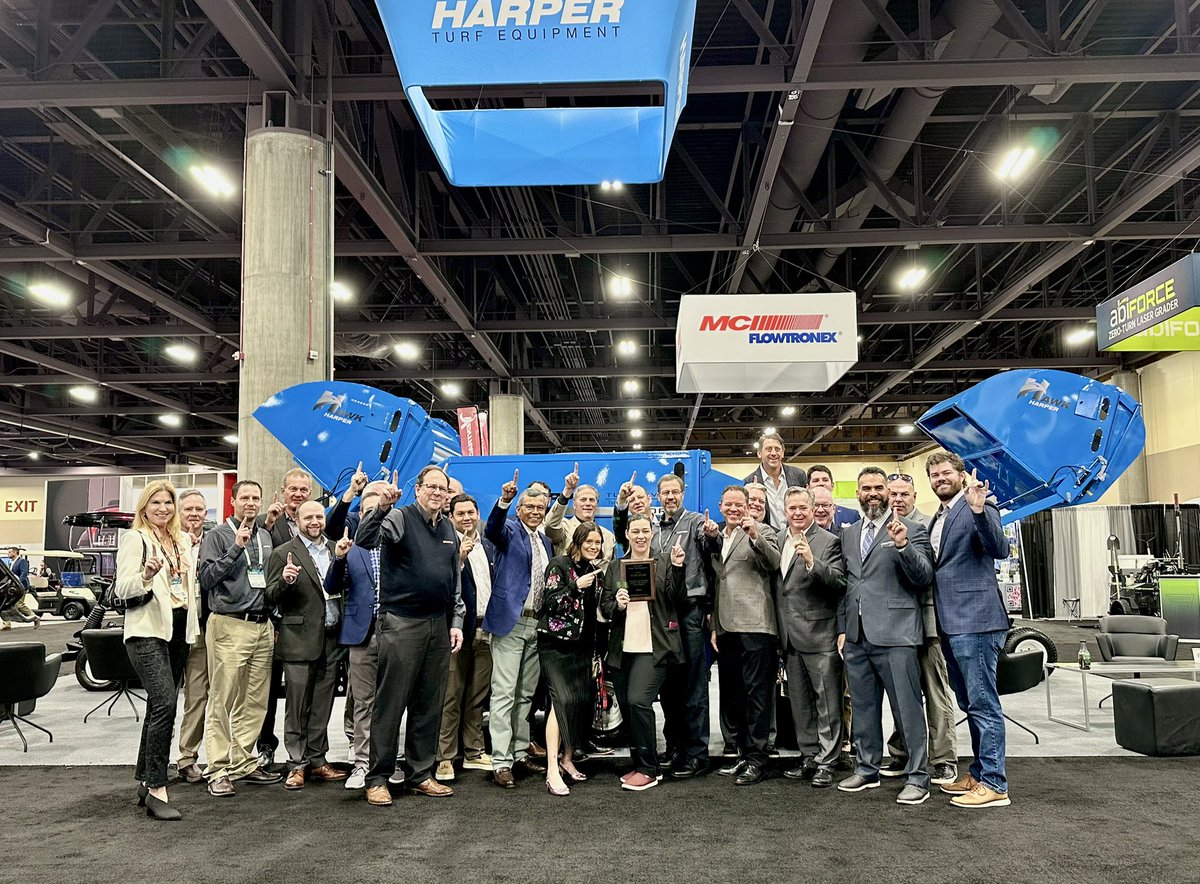 Congrats to @TurfStarWestern for being #HarperTurf’s top dealer for 2023! We are proud to partner with you in finding #cleanerfasterharper solutions for our customers! @GCSAAConference