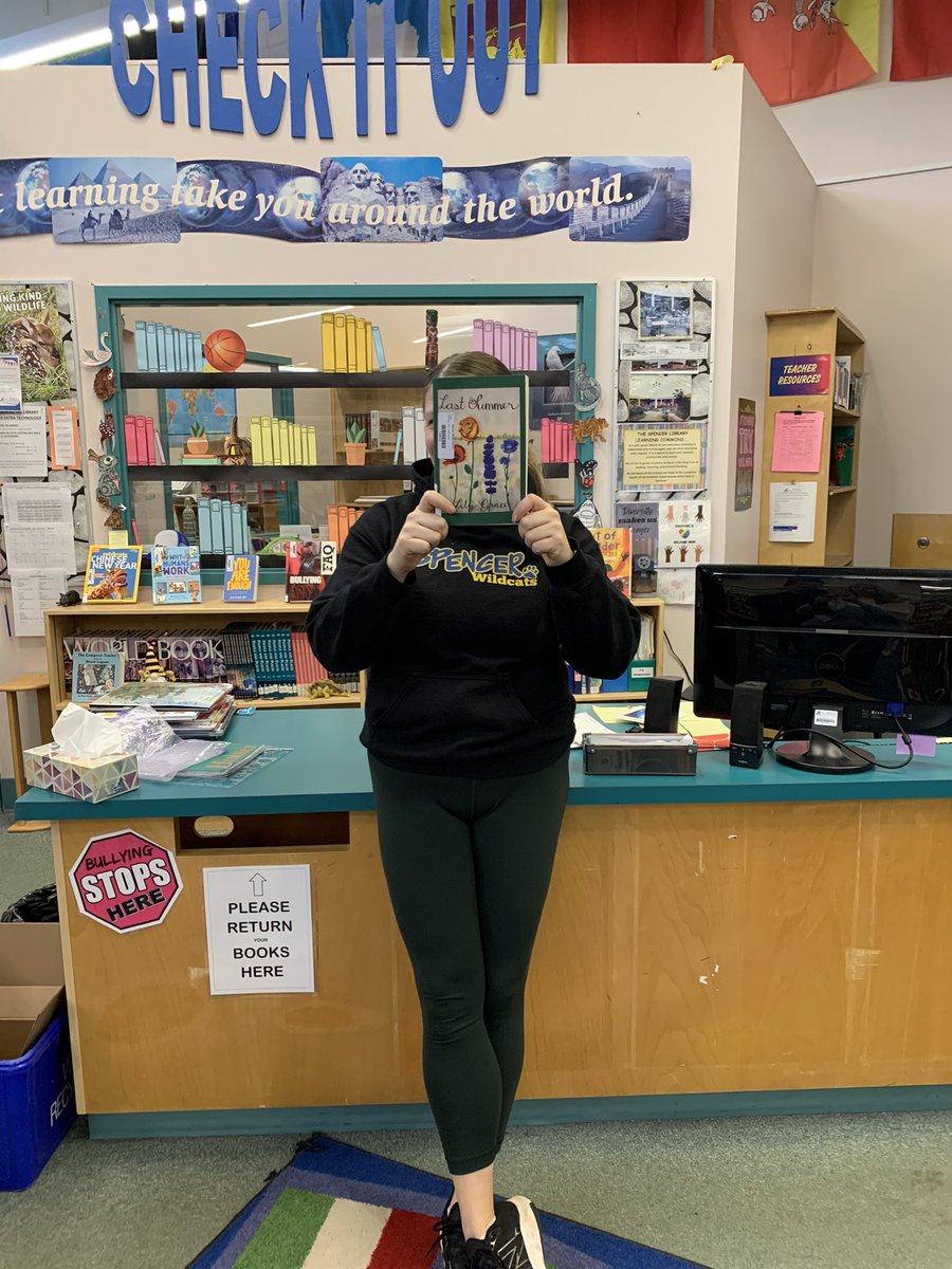 Literacy week at #SpencerMiddleSchool honoured to have local teen author Lily Grace share her journey of becoming an author. Such an inspiration to our students! Thank you Lily! <a href="/SD62_Sooke/">Sooke School District</a> @jentnixon #WeAreSpencer