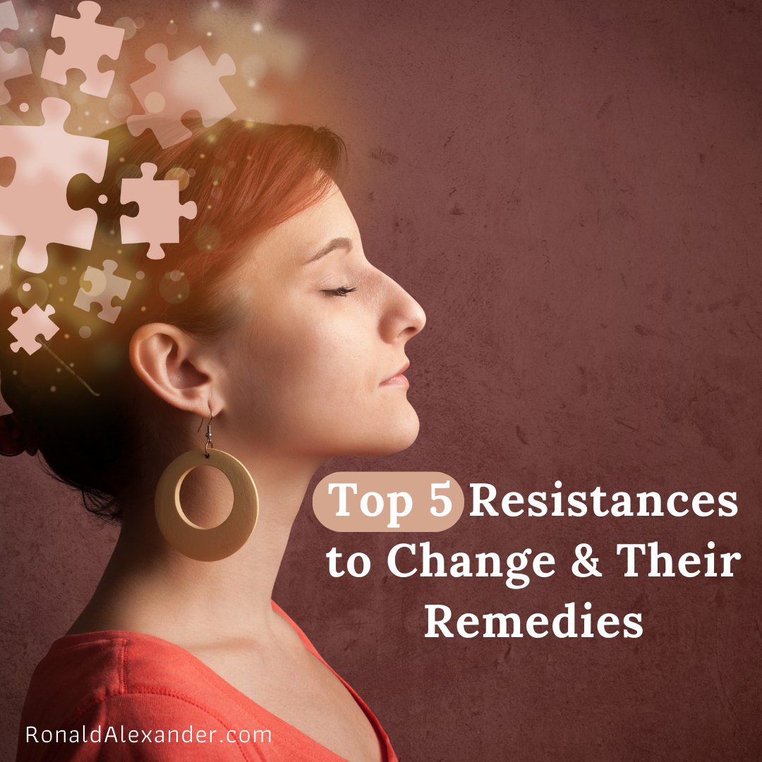 Unlock the path to positive transformation! 🌟 Explore the top 5 resistances to change and discover empowering remedies for a life of fulfillment. ✨⬇️ ronaldalexander.com/top-5-resistan… . . . #ChangeIsPower #MindfulLiving #CoreCreativity #SelfDevelopment #PositivePsychology