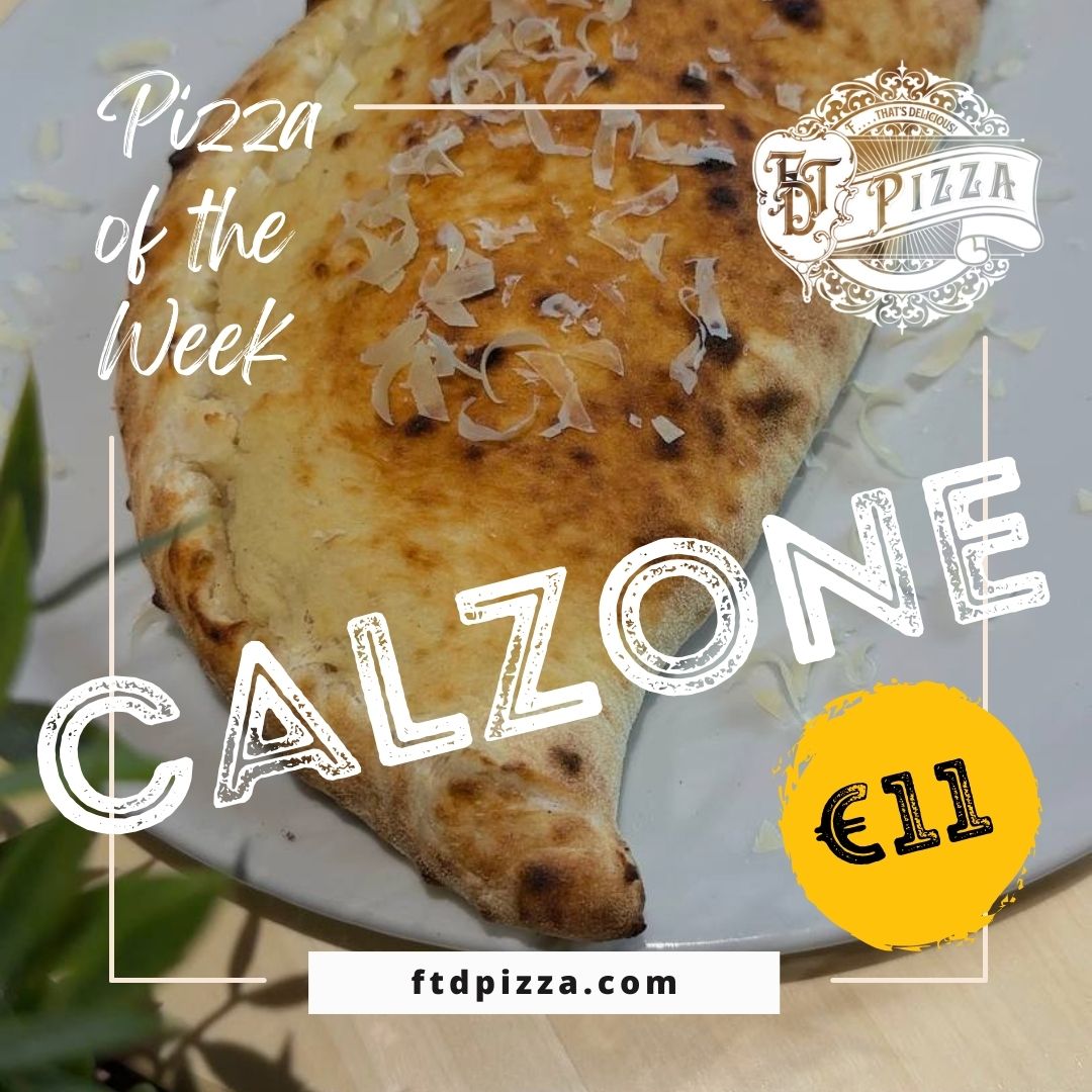 FtdPizza's tweet photo. 🍕 This week's highlight: Calzone for 11 EUR! 🇮🇹 Freshly baked with Prosciutto Cotto, mushrooms, Gran Moravia &amp; mozzarella. A delicious twist to our menu. Try the Italian classic at FTD Pizza! #PizzaOfTheWeek #FTDPizza https://t.co/a9yZSUGwoB