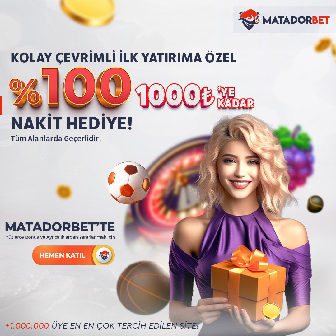 🥳 İlk Yatırımınıza Kolay Çevrimli %100 1.000 TL NAKİT BONUS! 😍 Tamamen Kolay Çevrimli %100 1.000 TL Bonus Kampanyamızı Kaçırmayın! ✅ Yatırım esnasında ' %100 1000 TL KOLAY ÇEVRİMLİ NAKİT HEDİYE ' seçeneğini seçmeniz yeterlidir. Giriş 📲 cutt.ly/F9vd65M