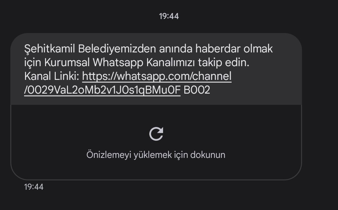 Sizin ne ayrıcalığınız var. Numaramı nereden aldınız? KVKK size işlemiyor mu?  
<a href="/SehitkamilBel/">Şehitkamil Belediyesi🇹🇷</a>