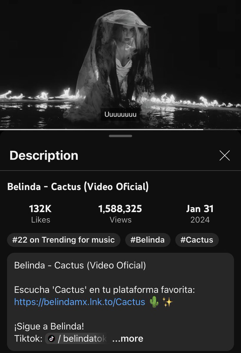 LouiJ8's tweet image. Guys, @belindapop is trending #22 on YouTube In USA🇺🇸 so happy and proud for her!!!! Let’s go 🌵🔥 @warnermusiclat #Captus #Belinda #Spotify