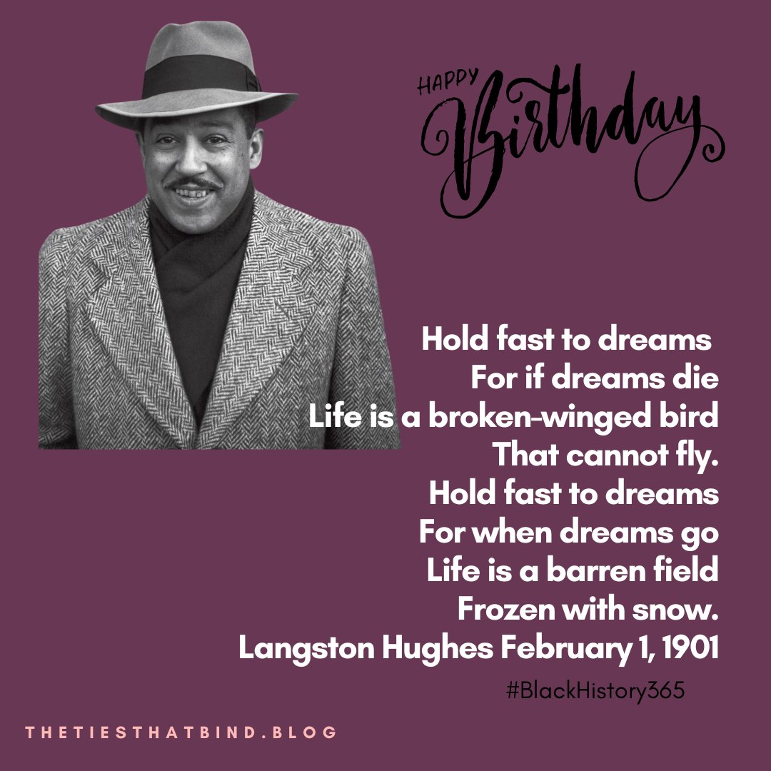 #HappyBirthday #LangstonHughes #Poet #Writer #HarlemRenaissance #BCALA #BlackHistory365