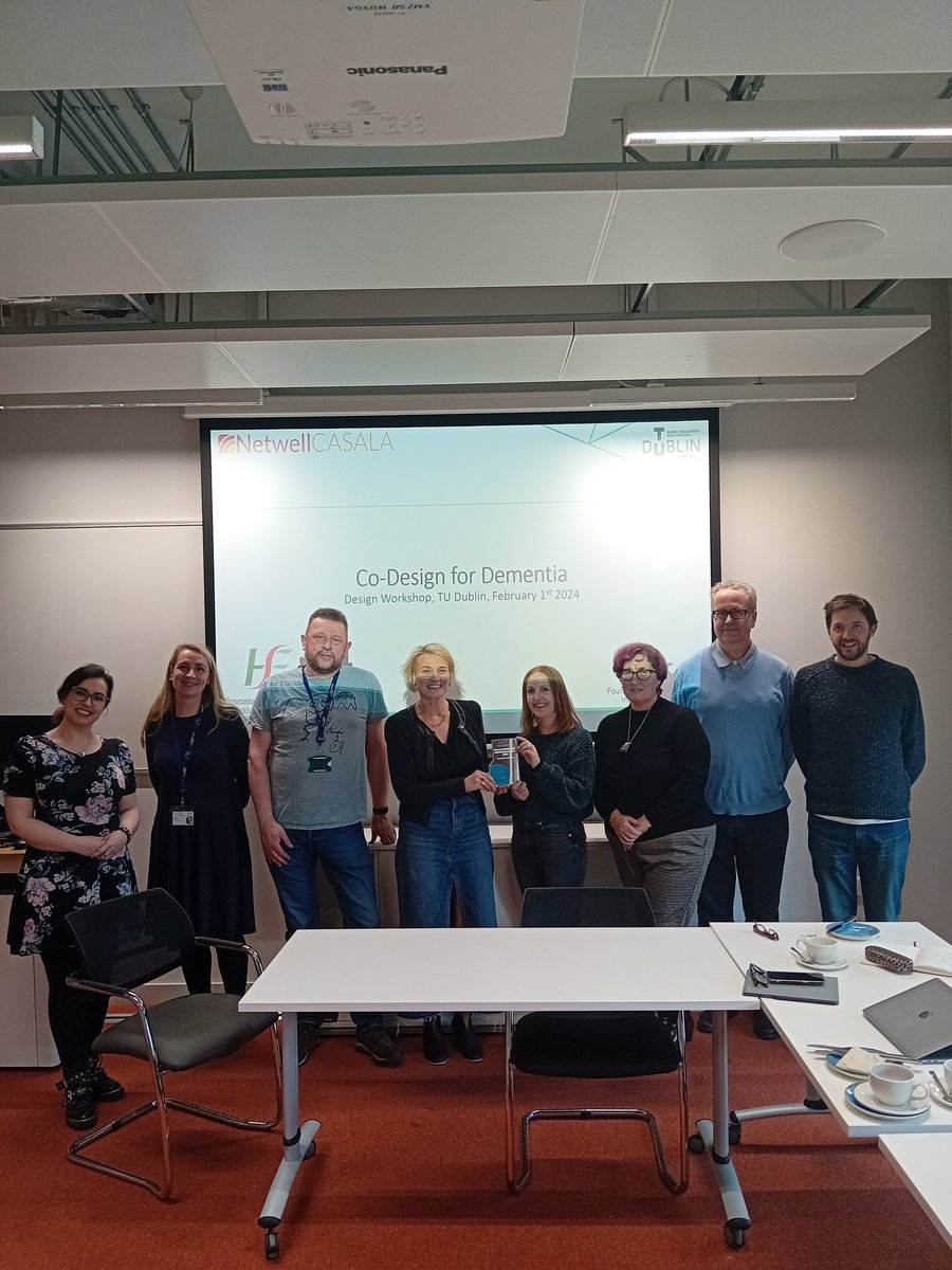 Dympna O'Sullivan (@dympnaosullivan) on Twitter photo Delighted to welcome our <a href="/DkIT_ie/">DkIT</a> and <a href="/CASALATWEET/">NetwellCASALA</a> partners to <a href="/WeAreTUDublin/">TU Dublin / OT Baile Átha Cliath</a> today to progress our @scienceirel research on developing assistive technology for persons with dementia and to share our <a href="/TUDublin_RI/">TU Dublin Research-Innovation / Taighde-Nuálaíocht</a> Multidisciplinary Team Award with them <a href="/jdoyle_cas/">Julie Doyle</a> <a href="/tudublincompsci/">TU Dublin Computer Science</a> Delighted to welcome our <a href="/DkIT_ie/">DkIT</a> and <a href="/CASALATWEET/">NetwellCASALA</a> partners to <a href="/WeAreTUDublin/">TU Dublin / OT Baile Átha Cliath</a> today to progress our @scienceirel research on developing assistive technology for persons with dementia and to share our <a href="/TUDublin_RI/">TU Dublin Research-Innovation / Taighde-Nuálaíocht</a> Multidisciplinary Team Award with them <a href="/jdoyle_cas/">Julie Doyle</a> <a href="/tudublincompsci/">TU Dublin Computer Science</a>