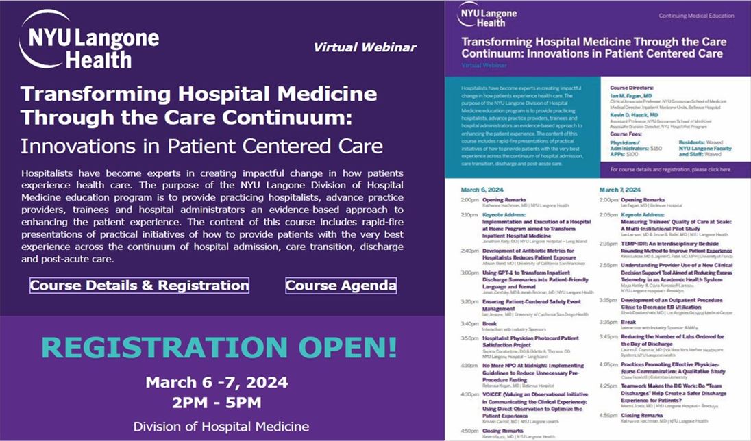 Registration for our 3rd Annual Transforming Hospital Medicine CME is Open! We look forward to seeing you there. #HowWeHospitalist