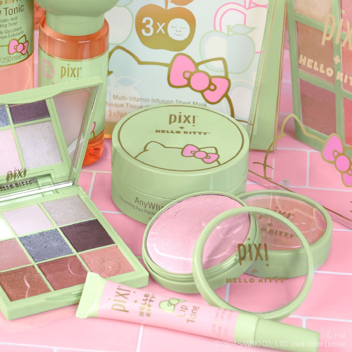 PIXIBeauty's tweet photo. Say HELLO to GLOW! πβ¨ Reach for our instant Glow-enhancements, all dressed up in a sweet @HelloKitty flair!
π Eye Effects Palette
π Glow Tonic
π A For Apples
π AnyWhere Patches
π Glow-y Powders
π Lip Tone
π Chrome Glow Palette
#PixiBeauty #HelloKitty #BowMeetsGlow https://t.co/eYRUF7kHOd