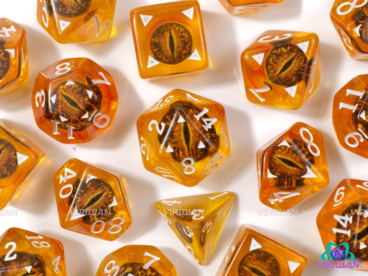 ViridianDice's tweet photo. 🎲 DICE GIVEAWAY: DRACONIS 🎲

Tiamat's got her eye on you... 🐉👁️
Your choice of any of our 6 new dragon eye dice! 

We can only post 4 pictures, check the link 👇

TO ENTER:
1⃣ RT 
2⃣ Follow @ViridianDice 
3⃣ Tag a friend

US only! Please have DMs open. Winner selected SUN 2/4 https://t.co/mleiKCkNPl