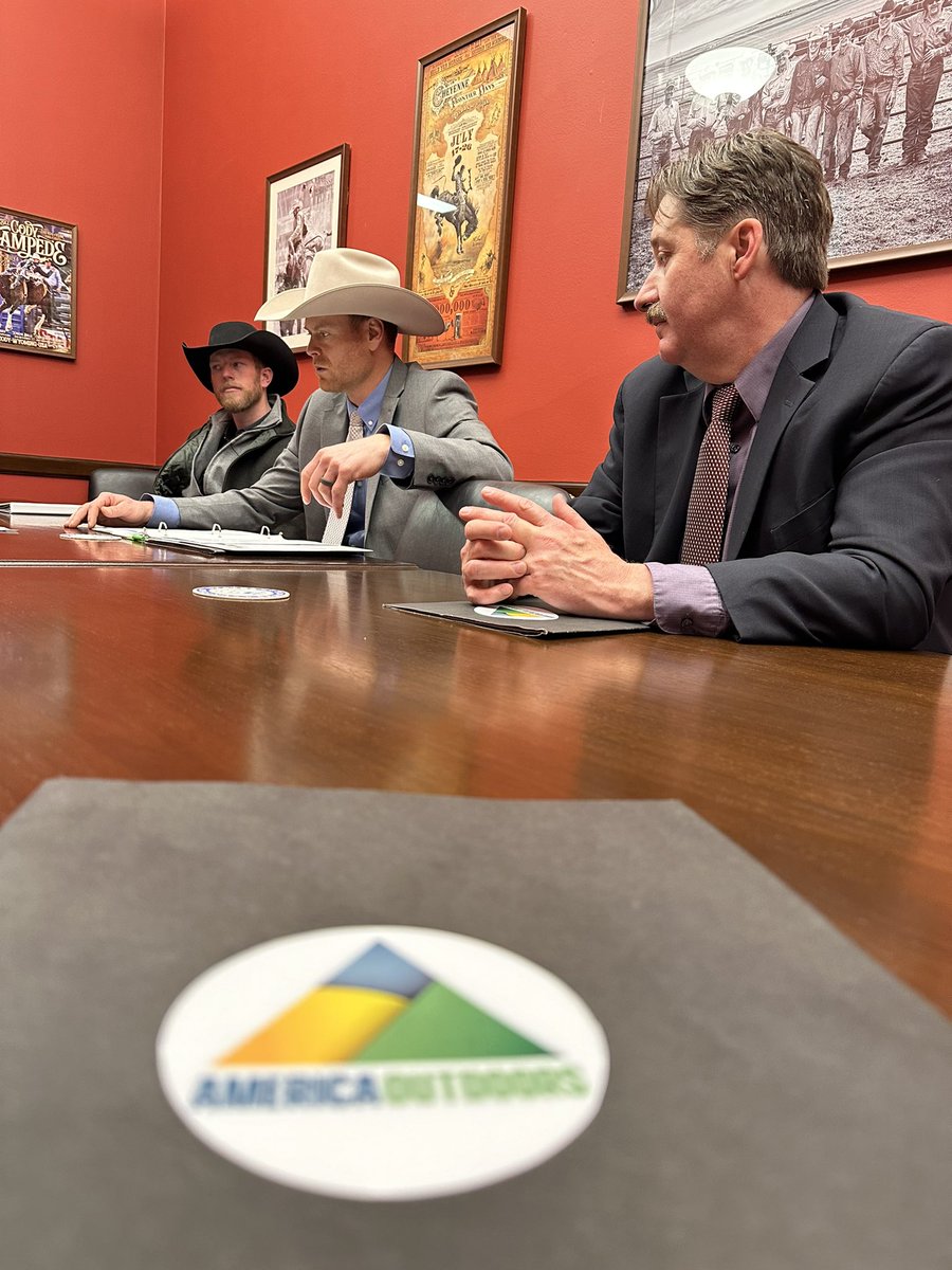 Thank you <a href="/CynthiaMLummis/">Cynthia Lummis 🦬</a> and your staff for making time to meet with us to discuss outdoor recreation.