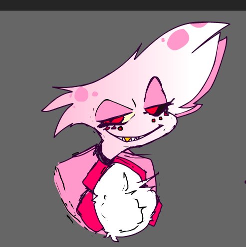 maydaybastian_'s tweet photo. Araña gei 
#HazbinHotel #AngelDust #sketchart #drawingart https://t.co/MUZ5F777rO