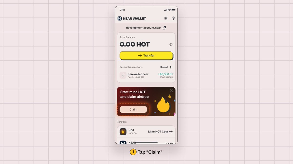 0_bishi_7's tweet photo. 🚀The Crypto #Telegram wallet has launched on the @NearProtocol network! Lets find out what it is and what its benefits are!⬇️

🔗Create Wallet Now:https://t.co/xsFplqpIxU

What are the benefits?
🔥simplicity! Сreate a wallet in two clicks!
🔥a unique .tg address to which you can send tokens even from #Binance!
🔥initially you have 3 free transactions
🔥Mining #HOT tokens! 🔗https://t.co/xsFplqpIxU

🔎What is $HOT?
HOT - native token on #NEAR Blockchain, that will be used as the main currency in build-in Telegram games and apps on NEAR. And first $HOT allocation will be distribution to the early users(#airdrop)!

🚀Starting in Q2 2024, $HOT will not only work with the #NEAR ecosystem. It will enable transactions on #Ethereum and other similar networks after running a process called #ChainAbstraction.

😉Later I will tell you how to increase HOT #mining, coming soon!

#web3 #crypto #freetoken